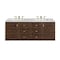 James Martin Vanities Amberly 60in Double Vanity, Mid-Century Walnut w/ 3 CM Eternal Jasmine Pearl Top 670-V60D-WLT-3EJP - alternate 3
